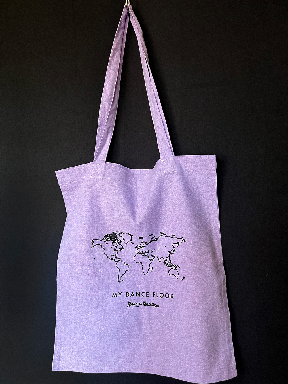 tote bag with world image