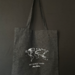 tote bag with world image